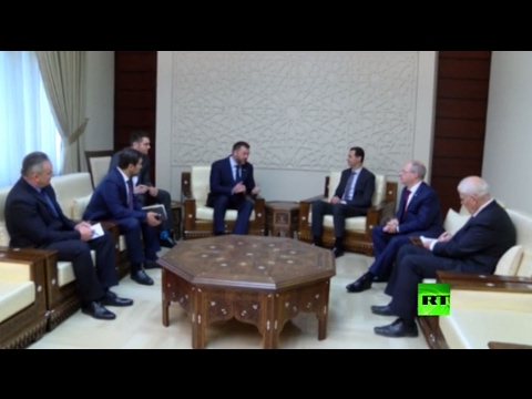 وفد برلماني روسي يلتقي الرئيس الأسد في سورية