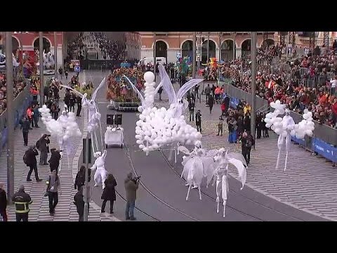 شاهد انطلاق كرنفال نيس جنوب فرنسا