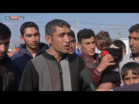 شاهد نازحون في الخازر يشكون شح المواد الغذائية