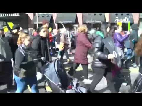 شاهد  مطاعم وانشنطن تحتج على ترمب