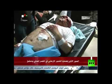 بالفيديو 34 قتيلا و80 جريحًا في تفجير انتحاري في دمشق