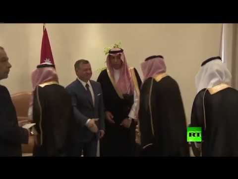 شاهد الملك السعودي يصل إلى الأردن في زيارة رسمية
