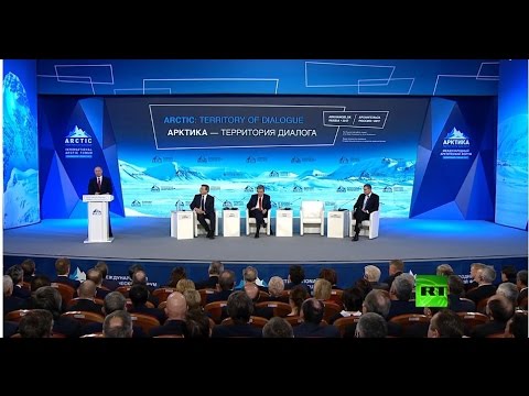 شاهد انطلاق أعمال المنتدى القطبي الشمالي في مدينة أرخانغيلسك الروسية