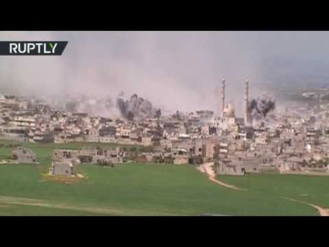 شاهد فيديو جديد لانتشار الجيش السوري في ريف حماة