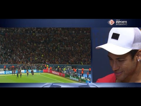 رد فعل نيمار على هدفه القاتل أمام يوفنتوس