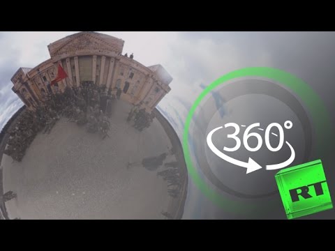 شاهد إعادة التمثيل التاريخي لاقتحام الجيش السوفيتي رايخ شتاغ الألماني