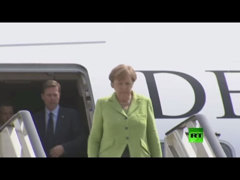 بالفيديو لحظة وصول المستشارة الألمانية أنجيلا ميركل إلى سوتشي
