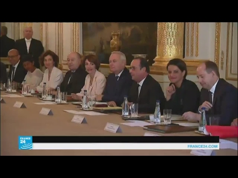 شاهد تقييم للسنوات الخمس الماضية في آخر اجتماع لفرانسوا هولاند مع وزرائه