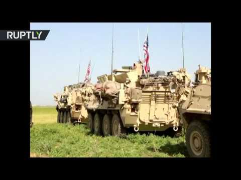 بالفيديو  وصول معدات عسكرية أميركية إلى القوات الكردية في سورية
