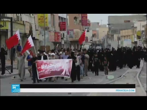 شاهد مقتل خمسة متظاهرين شيعة في بلدة الدراز