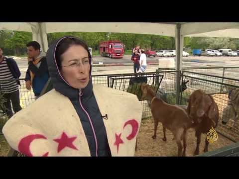 شاهد تدشين معرض للتعريف بمهنة الرعي في أنقرة