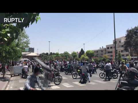 شاهد قتلى وجرحى في هجوم داعش على برلمان إيران