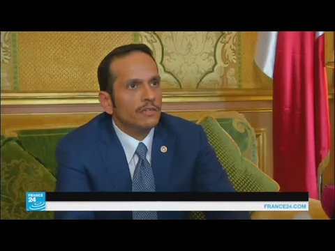 شاهد آمال وزير الخارجية القطري من باريس