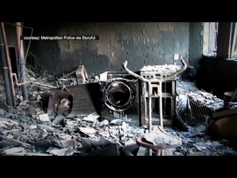 صور جديدة من داخل برج غرينفيل في لندن الذي التهمته النيران