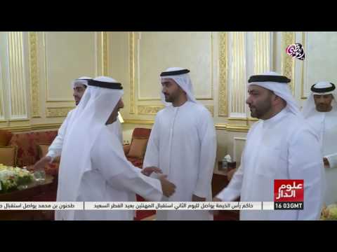 حاكم الفجيرة يواصل استقبال المهنئين بعيد الفطر