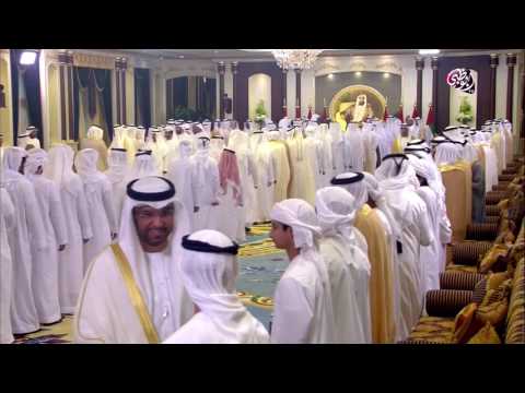 محمد بن زايد يستقبل جموع المهنئين بعيد الفطر المبارك