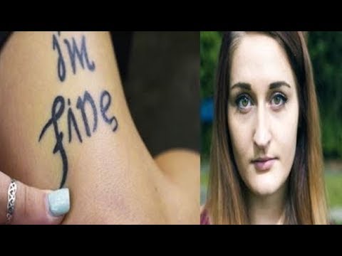 وشم فتاة أنا بخير عكس ما تخفيه