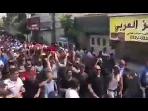 بالفيديو  تشييع جثمان الشهيد محمد محمود شرف في القدس