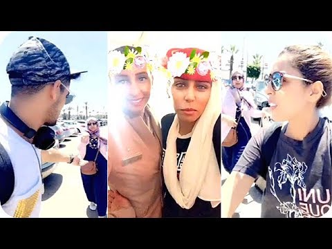 لحظة وصول رجاء وعمر بلمير إلى المغرب ووالدتهم تستقبلهم في المطار