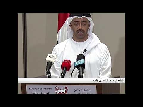 الشيخ عبدالله بن زايد يهاجم الحكومة القطرية
