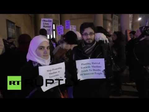 احتجاجات للتنديد بصمت الـ بي بي سي على مقتل مسلمي تشابل هيل