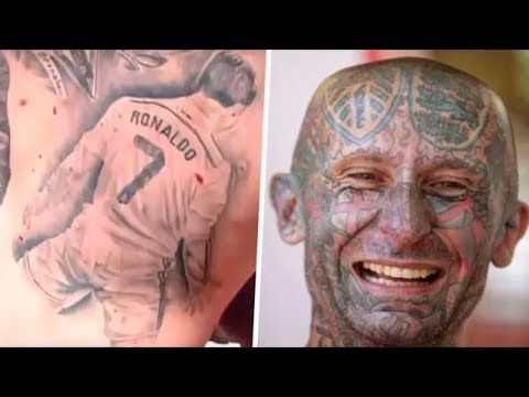 شاهد أغرب وشوم مشاهير كرة القدم حول العالم