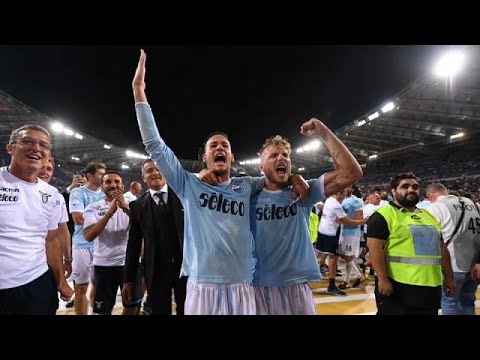 شاهد  لاتسيو يكسر هيمنة يوفنتوس على الألقاب