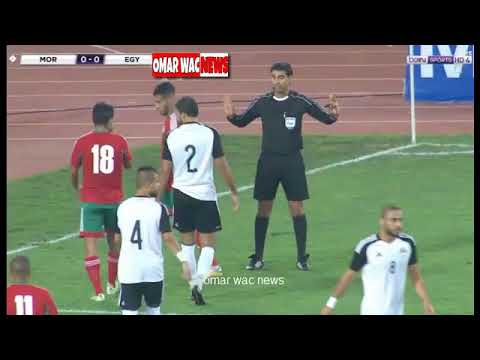 شاهد مراوغة نجم المغرب محمد أوناجم الرائعة للاعب منتخب مصر