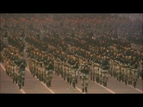 بالفيديو عرض عسكري لقوات أمن الحج في مكة