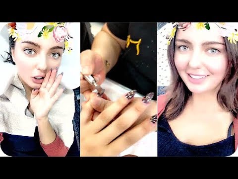 مودل فروحة في جلسة مساج وترسم مناكير