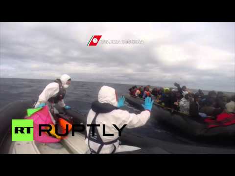 إنقاذ 600 مهاجر مقابل الشواطئ الليبية