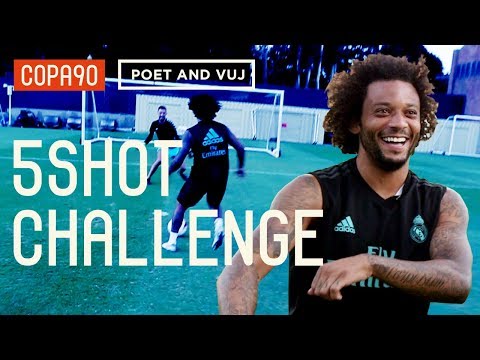 شاهد مارسيلو يفشل في تحدي خمس تسديدات