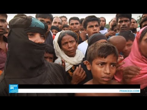 شاهد لاجئو الروهينغا بانتظار المساعدات في مخيمات ببنغلادش