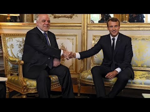 شاهد الرئيس الفرنسي ماكرون يدعو إلى الاعتراف بحقوق الأكراد