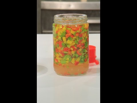 شاهد طريقة عمل مخلل فلفل ألوان للدايت