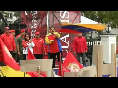 بالفيديو الحزب الحاكم يفوز في انتخابات فنزويلا