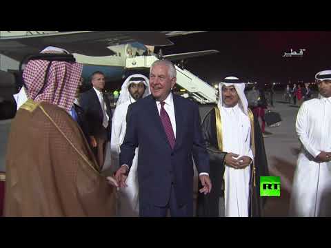 شاهد تيلرسون يصل الدوحة بعد انتهاء زيارته في الرياض