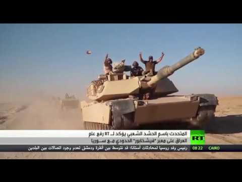 بالفيديو رفع العلم العراقي على معبر فيشخابور