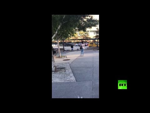 شاهد مشاهد مروعة من مكان هجوم مانهاتن في أميركا