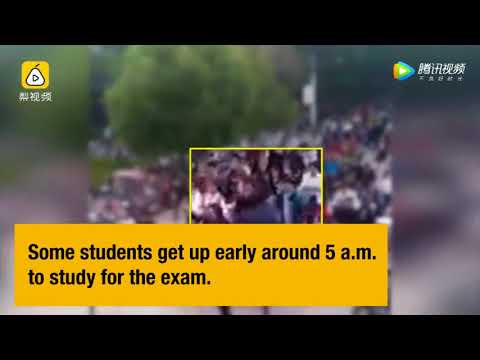 شاهد مشهد غريب لطلاب يتدافعون لحجز مقاعد داخل مكتبة