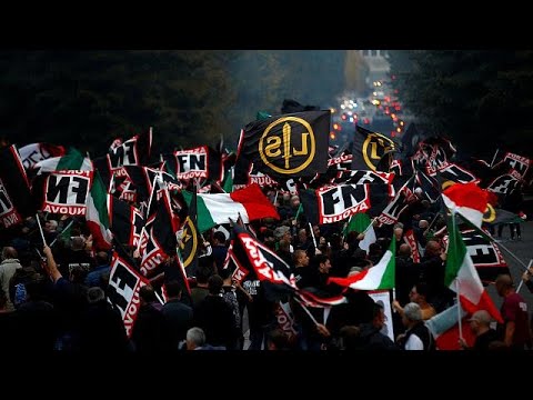 شاهد حزب يميني يحتج في روما ضد قانون قد يمنح الجنسية لأطفال المهاجرين