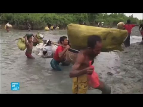 شاهد  أونغ سان سو تشي في زيارة مفاجئة لمسلمي الروهينغا