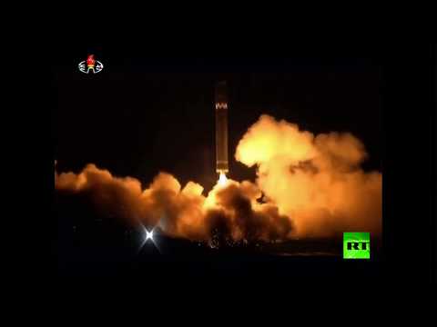 عملية إطلاق الصاروخ الكوري الشمالي الجديد