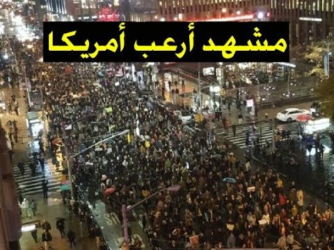 شاهد   خروج المسلمين لتأدية صلاة الجمعة في شوارع أميركا