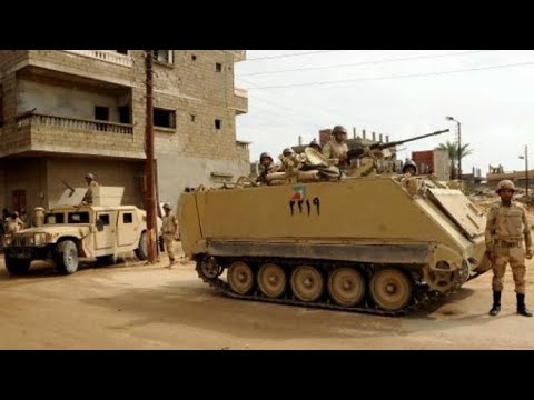 شاهد الجيش المصري يواصل العملية العسكرية في سيناء