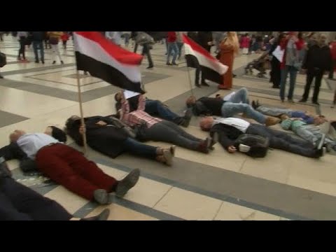 شاهدمظاهرات في باريس ضد زيارة ولي العهد السعودي إلى فرنسا