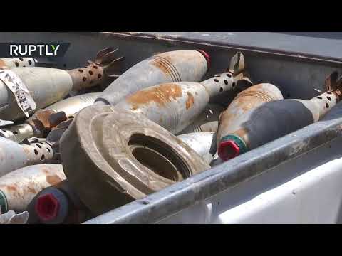 ترسانة ألغام ومتفجرات في دوما