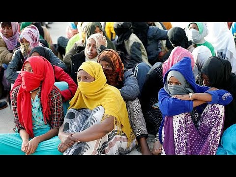 شاهد محاولات لإجلاء مهاجرين من ليبيا إلى النيجر