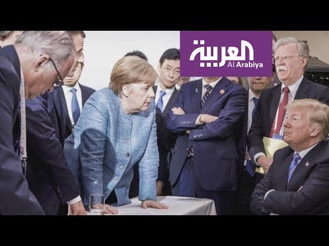 شاهد تداول صورة لميركل وترامب تحمل الكثير من المعاني