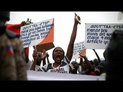 بالفيديو تواصل الاحتجاجات في هايتي